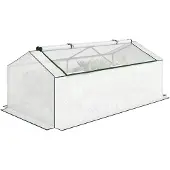 Outsunny -Gewächshaus-180L x 90B x 70H cm-Weiß