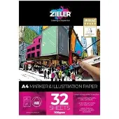 Zieler Pad with marker paper A4 32 sheets100