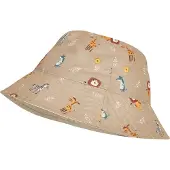 Playshoes Wende-Sonnenhut in Beige/ Hellbraun - 55 cm