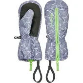 Playshoes Fäustling Sterne mit Reißverschluss in jeansblau | Gr.: 4