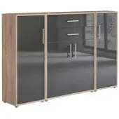 Mid.You Aktenschrank Office Edition Sw Set 16 Eiche/Anthrazit
