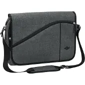 Wedo Messenger Bag COLLEGE, Polyester, Laptop-Innentasche, gepolst. Tragegurt, B400xT100xH300 mm, graumeliert