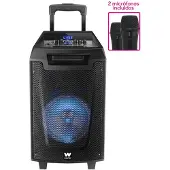 Woxter Rock'n'Roller ST Black Tragbarer Bluetooth-Lautsprecher mit Mikrofon