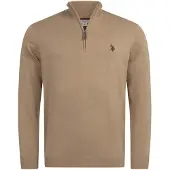 U.S. POLO ASSN. . Herren Half-Zip Strickpullover USKnooxx aus Baumwollmix