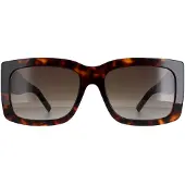 HUGO BOSS Sonnenbrille aus Bio-Acetat mit Havanna-Muster und charakteristischen Metalldetails Grösse ONESI