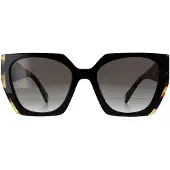 Prada PR 15WS Damen-Sonnenbrille Vollrand Eckig Acetat-Gestell, schwarz