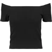 Urban Classics T-Shirt "Damen Ladies Off Shoulder Rib Tee" 1 Stk.