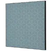 SHOWDOWN Textile Wanddekoration Hexagon Mehrfarbig Aluminium