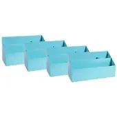 Exacompta Aquarel Briefsortierer Pastellblau 10 x 25 x 14 cm 4 Stück