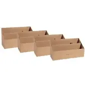 Exacompta Eterneco Briefsortierer Braun 10 x 25 x 14 cm 4 Stück