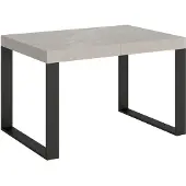 Itamoby Ausziehtisch 140/244x90 cm Tecno Kaschmir Beine anthrazit
