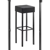 Mayer Barstuhl Sitzmöbel 1136 34 x 34 x 92 cm Stahl schwarz/anthrazit