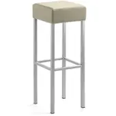Mayer Barstuhl Sitzmöbel 1136 34 x 34 x 92 cm Stahl perlsilber/taupe