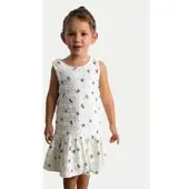 Mayoral Elegantes Kleid 3945 Écru Regular Fit
