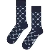 Happy socks Socken H Monogram Sock Unisex Navy-Schuhgröße 41 - 46
