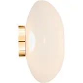 Tom Dixon Melt Surface LED-Wand- und Deckenleuchte-Opal/Gold-mit LED (3000K)