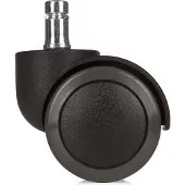 Hjh OFFICE 5x ROLO No-Noise 11mm/50mm Hartb?den - Stuhlrollen Schwarz
