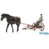 Artitec Fertigmodell Mähbalken mit Pferd + Figur 387.610