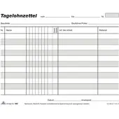 Rnk Lohnarbeitsnachweis DIN A5 quer 3 Durchschläge 3x40 Bl.