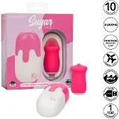 Calexotics Sugar Craze Zungenstimulator Rosa Silikon 10 Vibrationsfunktionen IPX7 Wasserdicht Reisefreundlich