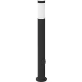 vidaXL Pollerleuchte mit Auslass 80 cm Edelstahl IP44
