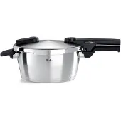 Fissler Schnellkochtopf "Vitaquick Premium", silber (edelstahlfarben), H:16,5cm L:39cm Ø:18cm, Töpfe, Schnellkochtopf, Made in Germany