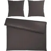 Premium Living Bettwäsche Xenia Streif XXL Anthrazit ca. 200x200cm