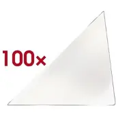 Probeco 100 Selbstklebende Dreieckstaschen 100x100 mm transparent, 10x10 cm