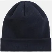 HANSEHELD Strickmütze 100% Schurwolle Merino Feinstrickmütze - Marine