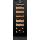 Swisscave 1-Zonen Weinkühlschrank für Küchenunterbau, 15 Flaschen, 82cm (H) - Modell WLU-50F von