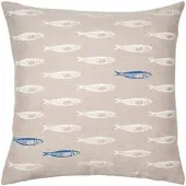 PAD Dekokissen "SARDINE", beige, B:45cm L:45cm, Baumwolle, Dekokissen_Sitzkissen_Kissenhüllen, Dekokissen, made in europe
