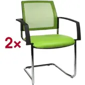 Topstar 2er-Set Stapelstühle »BtoB 20« Softex grün, 48x47 cm