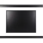 BI-Office Wandkreidetafel mit MDF Rahmen in Schwarz, 120 x 90 cm