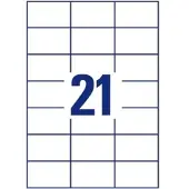 Dundee Etiketten D585099 weiß 70,0 x 42,3 mm