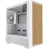 Dutzo C740 Airflow Wood - Gehäuse - Miditower - Weiß