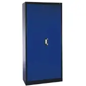 OTTO Office Stahlschrank mit Flügeltüren 93 x 195 cm blau, 93x195x40 cm