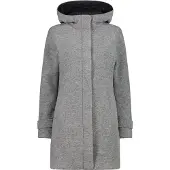 CMP Damen Winterjacke Coat FIX Hood Grau 44