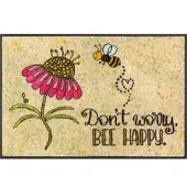Kleen-Tex Fußmatte "Bee Happy" rechteckig