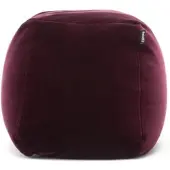 Freistil Rolf Benz - 173 Pouf, Ø 55 cm, schwarzrot (6085)
