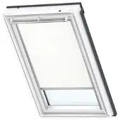 Velux Verdunkelungsrollo uni weiß manuell Rahmen aluminium DKL Y65 1025S