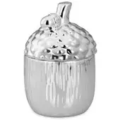 Silver life style collection Dose mit Deckel, Eichel, silberglänzend (H 14 cm)
