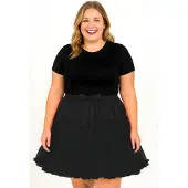 Thetru XXL Rüschen Tutu schwarz