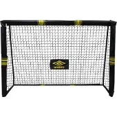 Umbro Fußballtor - Fussballtor 240 x 160 x 8 cm - Fußball Tor - Fussballtore für Garten Kinder und Erwachsene - Fussball Trainingszubehör für Innen und Außen - Metall - Schwarz/Gelb