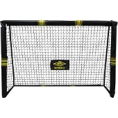 Umbro Fußballtor - Fussballtor 180 x 120 x 60 cm - fußball Tor - Fussballtore für Garten - Fussball Trainingszubehör für Innen und Außen - Metall - Schwarz/Gelb