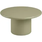 Ebuy24 Moderner runder Couchtisch in Grün, mit 80 cm Durchmesser und 40 cm Höhe
