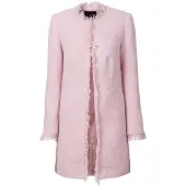 Bonprix Longblazer 1 eleganter Bouclé-Look, Regular Fit, mit langem Arm