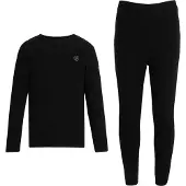 Regatta Dare 2B - Basisschicht-Set für Kinder, Thermisches Material RG12258 (158) (Schwarz)
