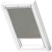 Velux Verdunklungsrollo "DKL 4575S" verdunkelnd ohne Bohren in Führungsschienen alufarbene Führungsschienen & Griffleiste