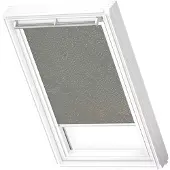 Velux Verdunklungsrollo "DKL 4575SWL" verdunkelnd ohne Bohren in Führungsschienen weiße Führungsschienen & Griffleiste