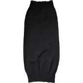 Dolce&Gabbana Schwarzer Cashmere Gestrickter Halswärmer Foulard Schal